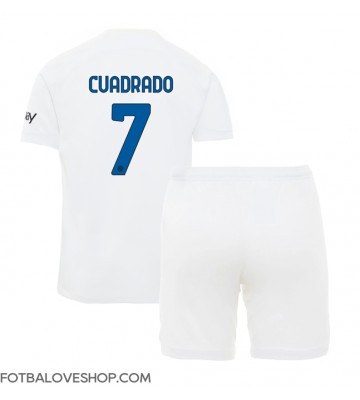 Inter Milan Juan Cuadrado #7 Dětské Venkovní Dres 2023-24 Krátký Rukáv (+ trenýrky)